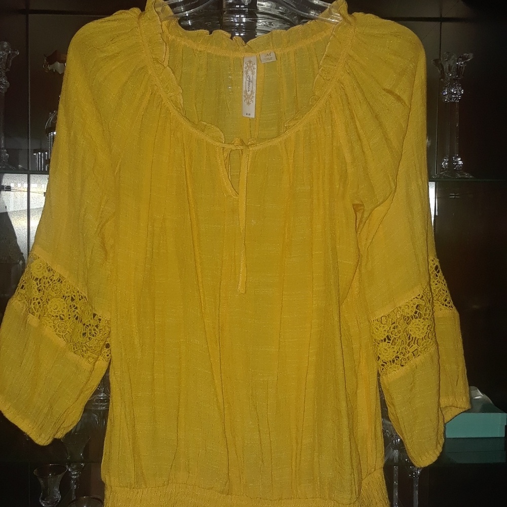 ADiva Beautiful Yellow Top